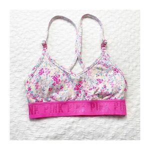Buy 1 get 1 free Victorias Secret bralette light pink hot pink xs floral confett